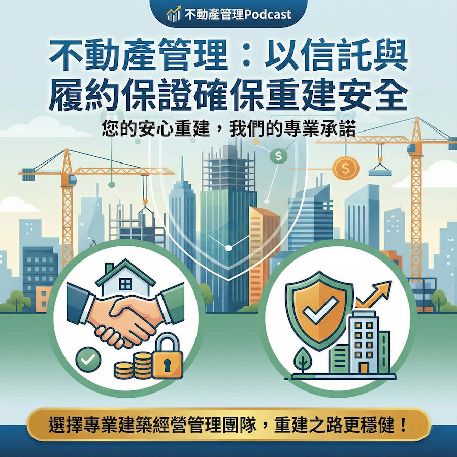 圖片:不動產管理：以信託與履約保證確保重建安全