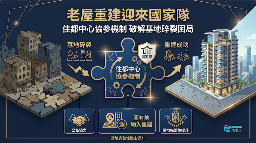 圖片:老屋重建迎來國家隊：住都中心協參機制破解基地碎裂困局