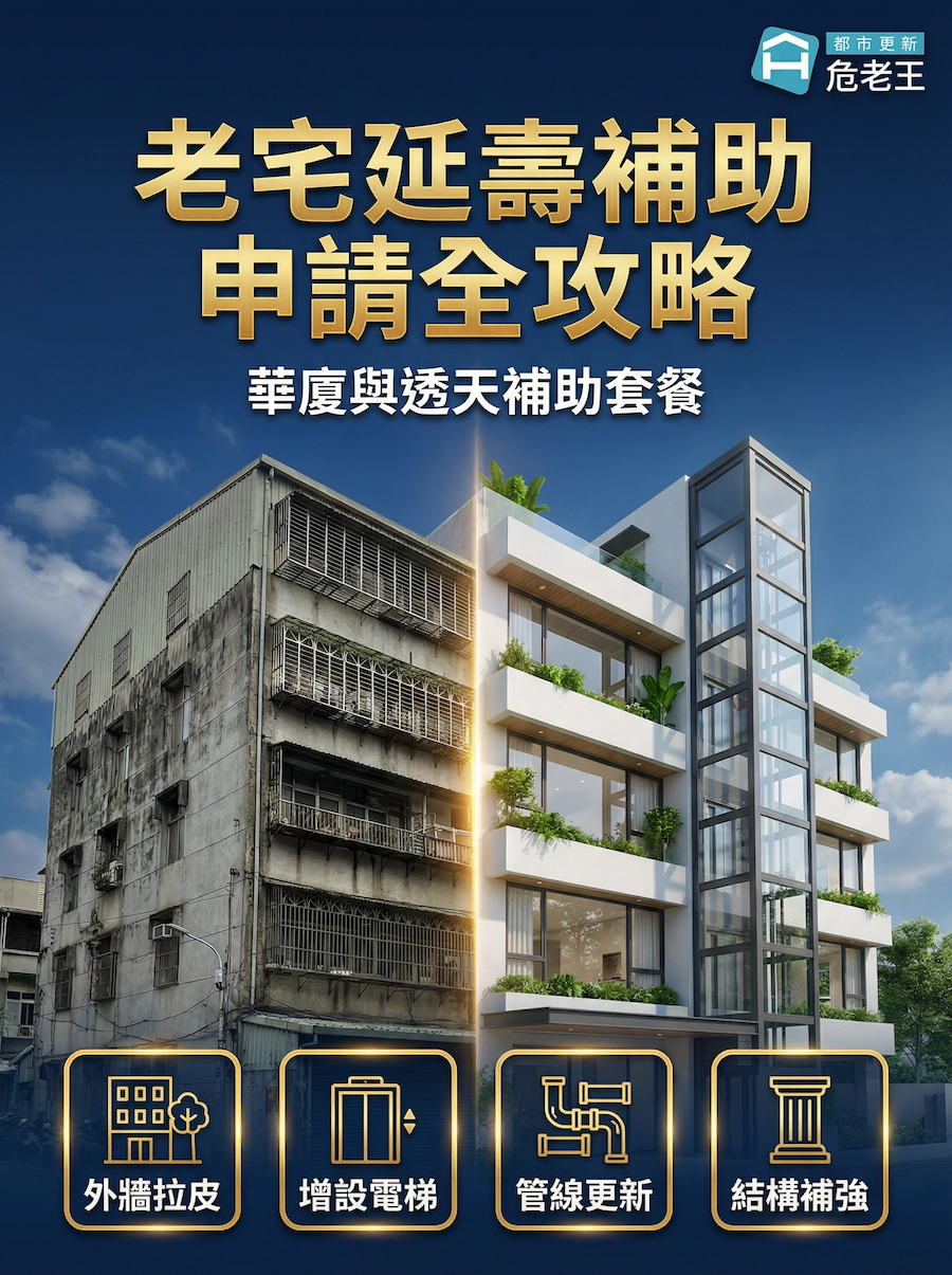 圖片:老宅延壽補助申請全攻略!