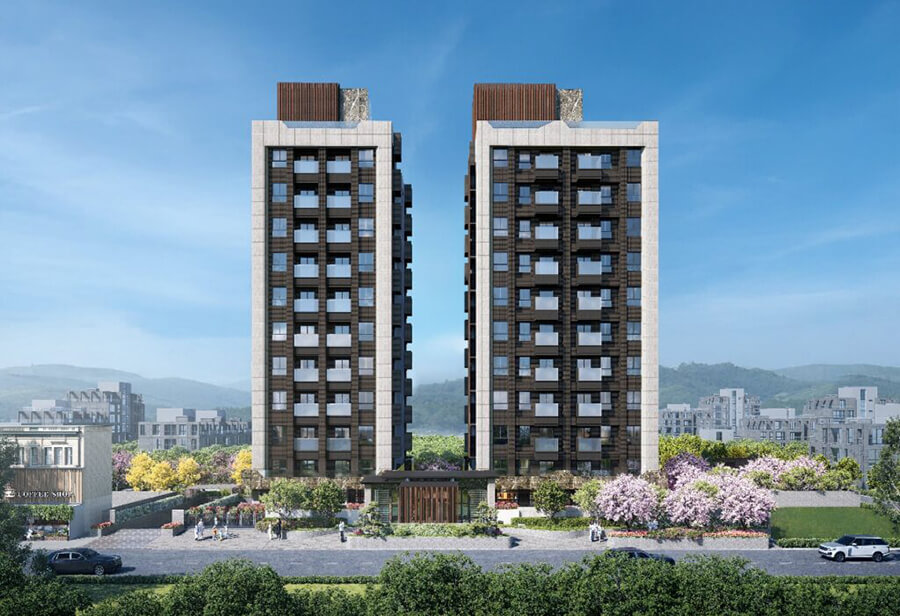圖片:建案開箱-【豐湛7號苑】  住進 1,332 坪的森林莊園，仰望 11 層樓的純淨風景